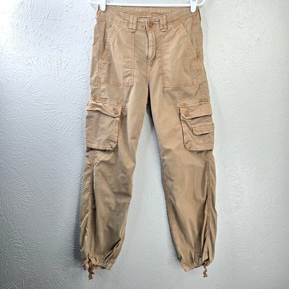 American Eagle Baggy Jogger Pants 4 Utility Gorpcore Streetwear Skater Cargo - Picture 1 of 13
